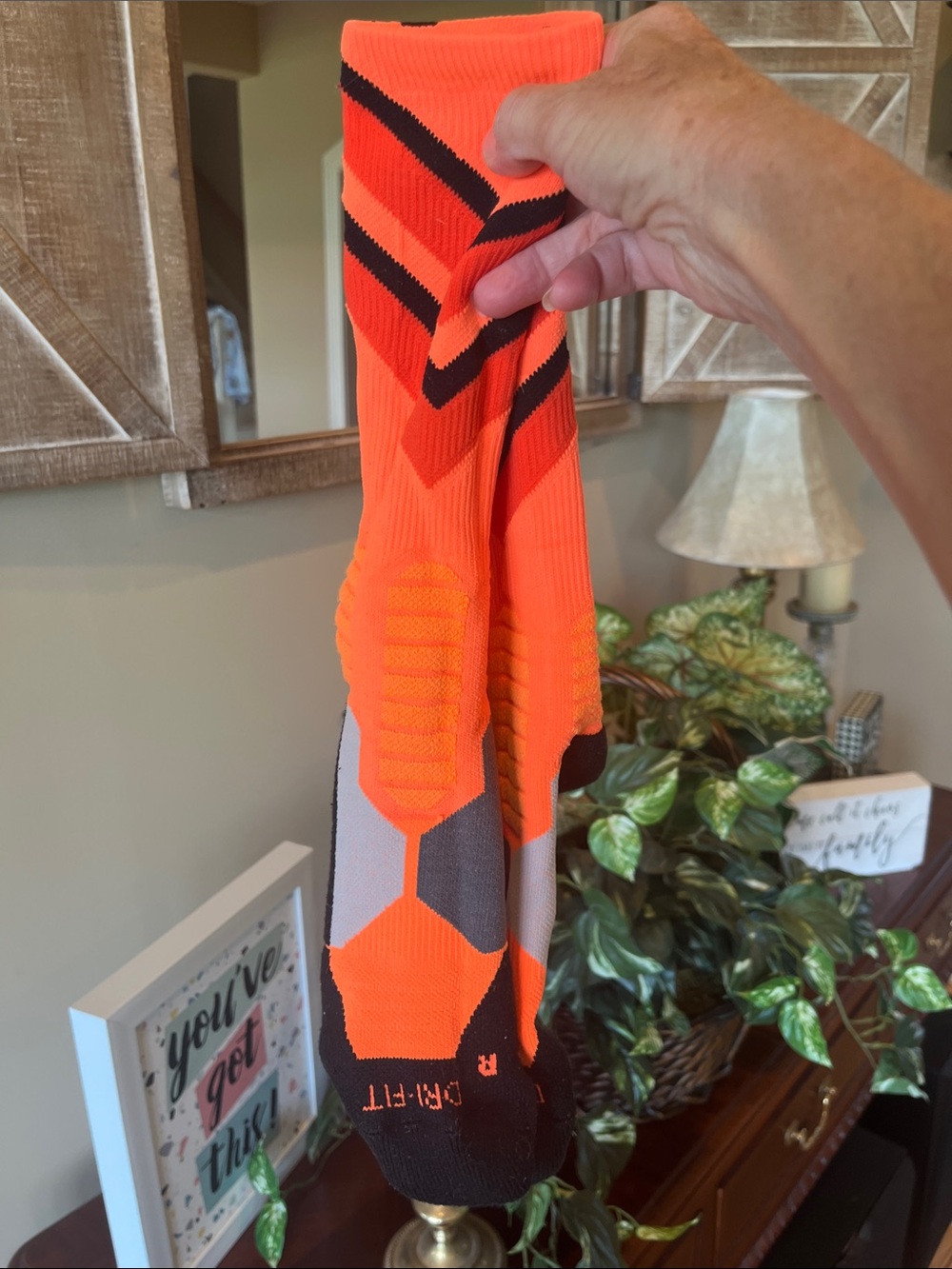 Nike Elite Men's Performance Socks - Neon Orange
